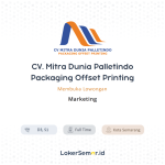Gambar CV.Mitra Dunia Palletindo Packaging Offset Printing Semarang Posisi Kepala Produksi